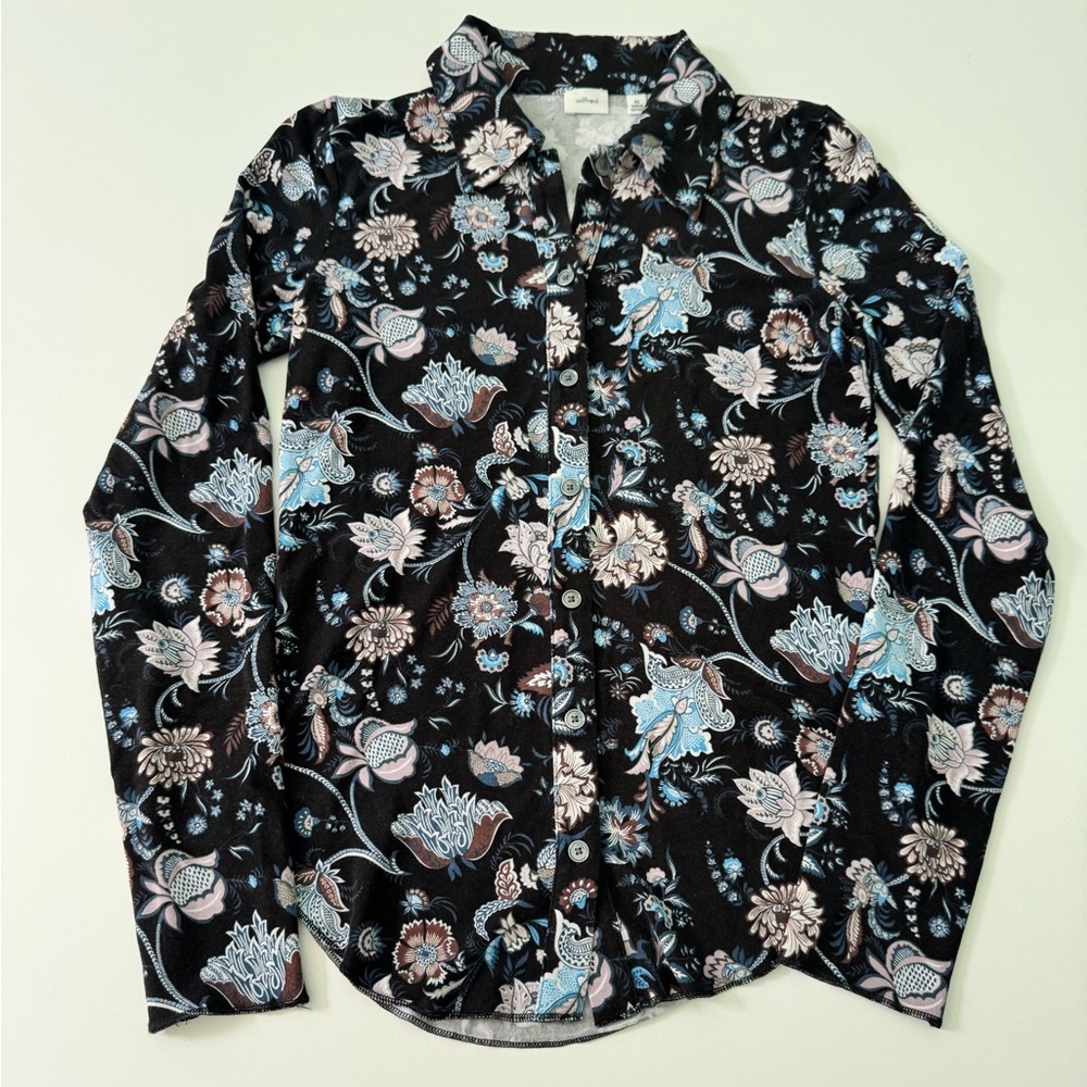 Aritzia Wilfred long sleeve Pose button up shirt